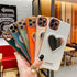 Makeup Mirror Mobile Phone Case, Luxurious Bling Heart-Shaped Mirror Phone Case for iPhone (11, Light Green)......