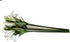 3 Pack 30" Extra Long Artificial Tiger Lily Flowers, Real Touch Latex Petals, Green & White Bouquet for All-Season Home Decor and Wedding...