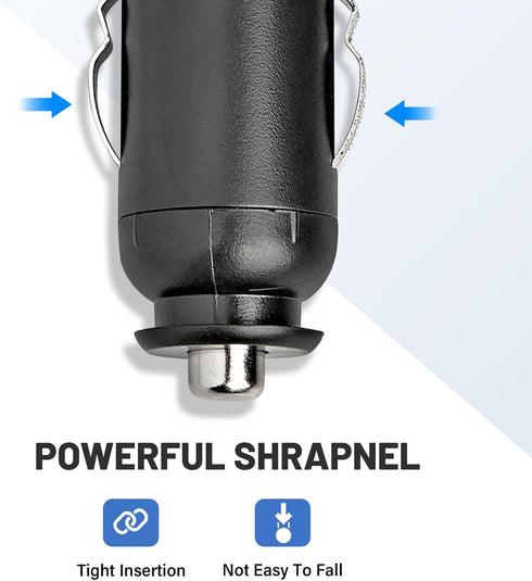 Anina 12V Car Charger Adapter for All Snailax Back Massage Seat Cushion Replacement Power Cord Cable Cigarette Lighter for Snailax Zyllion Fives G...