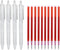 50Pcs Heat Erase Fabric Marking Pens Refills with 4 Retractable Pen Holders Iron-Off Water Soluble Ink Auto-Vanishing Pen Clothes Sewing Marker Pe...