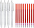 50Pcs Heat Erase Fabric Marking Pens Refills with 4 Retractable Pen Holders Iron-Off Water Soluble Ink Auto-Vanishing Pen Clothes Sewing Marker Pe...