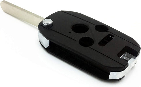 Ezzy Auto 3+1 Buttons Flip Key Shell Case Fob fit for Accord CR-V Pilot Civic Keyless Remote Entry...
