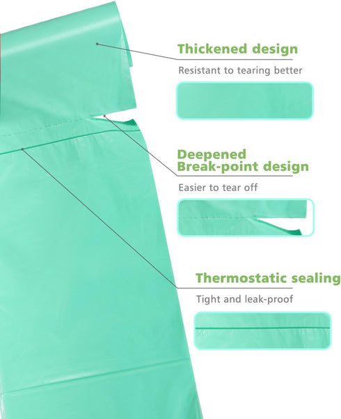 Compostable Trash Bags 1.2 Gallon 150 Packs,AYOTEE Small Compost Bags,Small Biodegradable Trash Bags Green Are Suitable For 1-2 Gallon And 4-8 Lit...