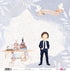 Papers For You - Scrapbooking Paper Kit in Portuguese | "A Day of Illusion Brown Haired Boy" Collection | Includes 12 Double Sided Papers with Var...