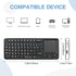 Rii K06 Mini Bluetooth Keyboard,Backlit 2.4GHz Wireless Keyboard with IR Learning, Portable Lightweight with Touchpad Compatible with Android TV B...