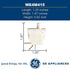 GE WE4M415 Genuine OEM Door Switch for GE Dryer, White