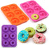 6-Cavity Silicone Donut Mold, Silicone Bagel Mold, Non-Stick Donut Mold, Food Grade Silicone, BPA Free, 3 Pcs...