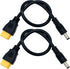 2Packs XT60 Adapter Cable XT60 Charging Cable XT60 Male Bullet Connector to Male DC 5.5mm X 2.5mm Power Cable for Fatshark Skyzone FPV Monitor Pow...