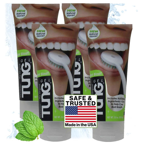 Peak Essentials | Tung Tongue Gel | Mint Blast Natural Tongue Cleaning Paste | Bad Breath and Halitosis | Mouth Odor Eliminator | Fight Bad Breath...