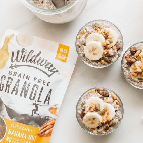 Wildway Keto Granola | Banana Nut | Grain-Free, Certified Gluten-Free Cereal | Vegan, Low Carb | No Sugar Added | Paleo-Friendly | Non-GMO Fruit &...
