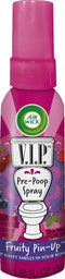 Air Wick V.I.P. Pre-Poop Toilet Spray, Up to 100 uses, Contains Essential Oils, Fruity Pin-up Scent, Travel size, 1.85 oz, Holiday Gifts, White El...