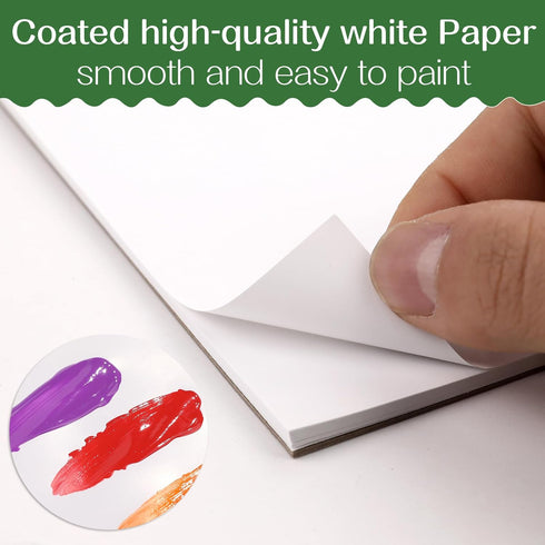 AROIC 36 Sheets Finger Paint Paper 11 x 14 inches, Paint Pad for Kids, Fingerpaint Paper For Toddlers And Kids, Kids Art Supplies, Art Paper Const...