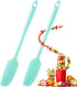 Patelai Long Handle Silicone Jar Spatula Non-Stick Rubber Scraper Heat Resistant Spatula Silicone Scraper for Jars, Smoothies, Blenders Cooking Ba...