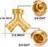 Garden Hose Splitter,2 Way Connector Heavy Duty Brass, Garden Faucet,Splitter for Outdoor Faucet, Hose y Splitter, Hose Bib Splitter (2 SET)...