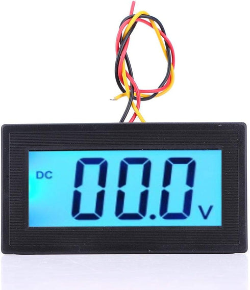 YB5135DB LED Digital Display Voltage Meter LCD Digital Display Three Wire Voltage Meter Monitor Voltmeter Voltage Tester Panel Voltage Monitor (DC...