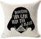 Throw Pillow Cover with Stars Theme, 18 x 18 inches Linen (Together We Can Rule The Galagxy, 18in x 18in)...