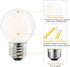Dimmable E26 Frosted LED Light Bulbs Warm White 2700K,4W G16.5/G50 Mini Globe LED Bulb for Beside Lamp Ceiling Fan Pendant Lights Chandelier Fixtu...