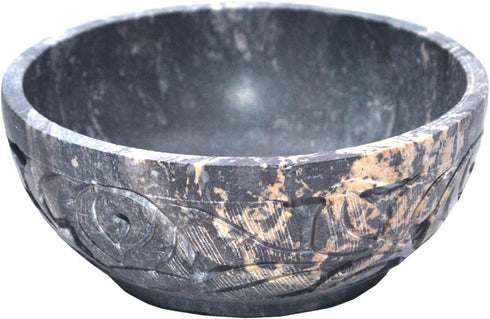 Nirvana Class - Soapstone Scrying and Smudge Bowl (Scrying - Bowls & Mirrors) (4 Inch) From India...