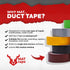 MAT Duct Tape Black Industrial Grade, 2 inch x 60 ft. Waterproof, UV Resistant for Crafts, Home Improvement, Repairs, & Projects...