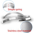 60 Pieces Window Screen Tension Spring Corner Mount Flat Window Spring Clips Stainless Steel,Prevent Screen Windows Shaking...