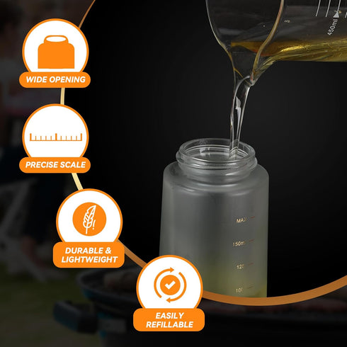 Oil Sprayer for Cooking -200ml Glass Olive Oil Sprayer - Oil Sprayer - Continuous Spray With Portion Control - Cooking Sprayer - Oil Spray Bottle ...