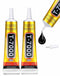 T-7000 Black Adhesive Glue for Phone, Waterproof Jewelry Glue Precision Craft Adhesive for Cell Phone Screen Repair Glass Wood Crafts Metal and St...
