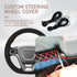 Leather Steering Wheel Cover, Stitch on Wrap, Steering Wheel Covers, 15Inch Breathable Anti-Slip Car Steering Wheel Protector, Steering Wheel Acce...