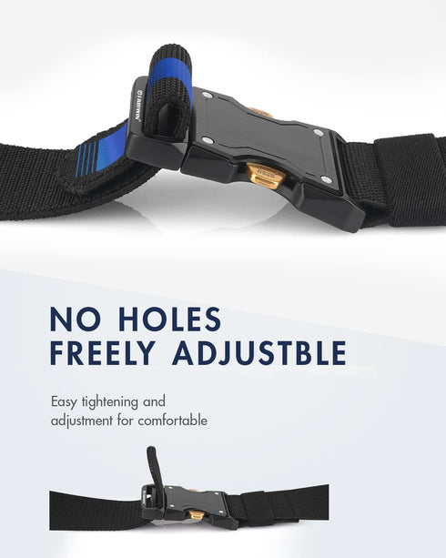 FAIRWIN Casual Golf Belts for Men 1.5" Stretch Nylon Canvas Quick Release Buckle Elastic Belt Work Hiking and Golf Accessories...