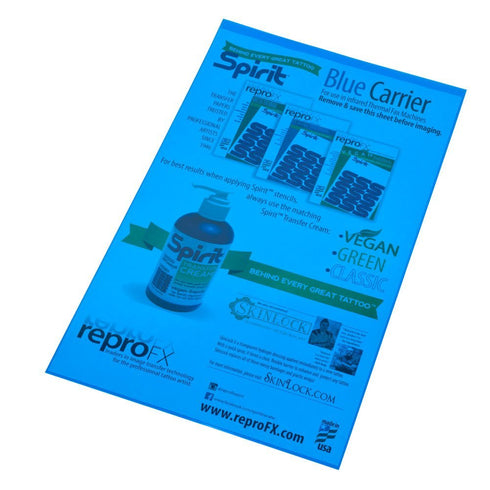 Spirit Blue Carrier Tattoo Stencil Transfer Sheet...