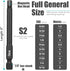 20 Piece Hex Head Allen Wrench Drill Bit Set, 1/4 Inch Hex Shank Metric and SAE S2 Steel Hex Bit Set, Magnetic Tips 3 Inch Long...