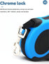 Durable Heavy Duty Nylon Telescopic Dog Rope Automatic Retractable Leash with Non-Slip Handle Walking Pet Leash Accessories, Large, blue...