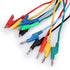 Sumnacon Multimeter Banana Plug to Crocodile Alligator Clip Test Probe, 5PCS 4mm Stackable Colorful Silicone Banana Plug to Alligator Clip Test Pr...