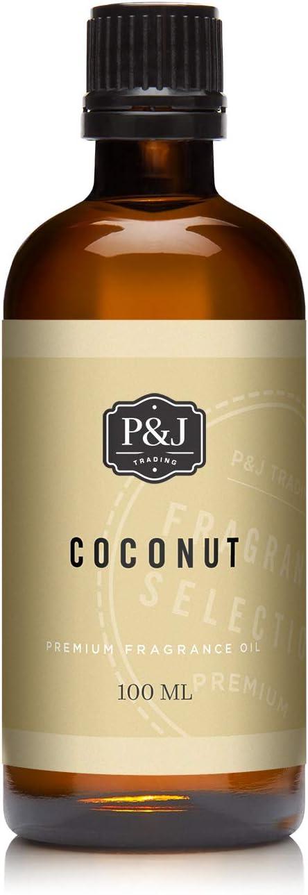 P&J Trading Fragrance Oil | Coconut Oil 100ml - Candle Scents for Candle Making, Freshie Scents, Soap Making Supplies, Diffuser Oil Scents...