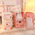 Kawaii refrigerator cute pen holder pencil cup, multifunctional container huge capability stationery with a drawer organizer home school office de...