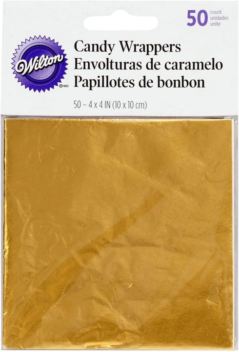 Wilton Gold Foil Candy Wrappers, 50-Count...