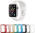 8 Pack 44mm Watch Case with Built-in HD Clear Ultra-Thin TPU Screen Protector Cover Compatible with Apple Watch Series 4/5/6/SE (Clear+Black+Gold+...