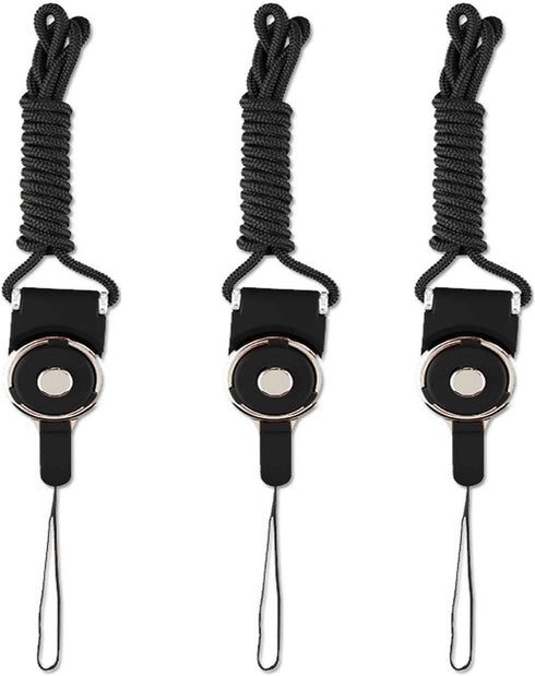 3Pcs Detachable Cell Phone Neck Lanyard Strap - Ideal for Cellphone,ID Card Badge,Camera,iPod,Mp3,PSP,USB Flash Drive and Any Other Electronic Dev...
