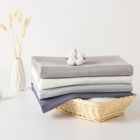 Muslin Swaddle Blankets, Baby Swaddling Blanket for Boys & Girls, Soft Cotton Muslin Swaddles Neutral Receiving Blankets, Large 47 x 47 inches Dee...