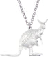 Bonsny Enamel Zinc Alloy Australia Kangaroo Choker Necklace Chain Pendant Fashion Animal Jewelry For Women Girl Charm Gift...