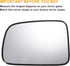 X AUTOHAUX Car Rearview Left Driver Side Mirror Glass Replacement W/Backing Plate Heated White Glass for Honda CR-V CRV 2002-2006...