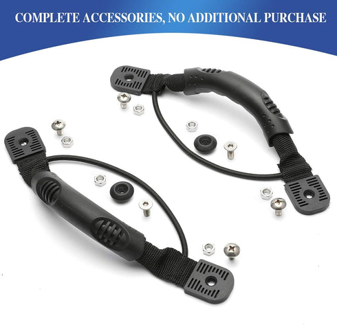 Anndason 4 Pcs Black Kayak Canoe Boat Side Mount Carry Handles/Paddle Park Kayak Handles and Hardwares...