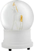 Elanze Designs Pearl White Unicorn 100MM Sturdy Wind Up Musical Glitter Water Snow Globe Tabletop Dresser Nightstand Figurine Decoration Plays Tun...