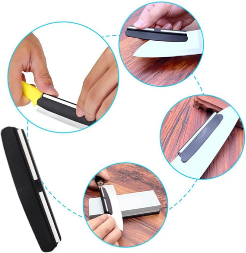 Professional Sharpening Guide Perfect Assistance Sharpener Angle Guide Grinding Auxiliary Tool for Outdoor Kitchen Whetstone Black...