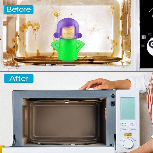 Abnaok Angry Mom Microwave Cleaner and Chilly Mama Fridge Deodoriser 2PCS Easily Clean in Minutes for Home or Office with English Manual...