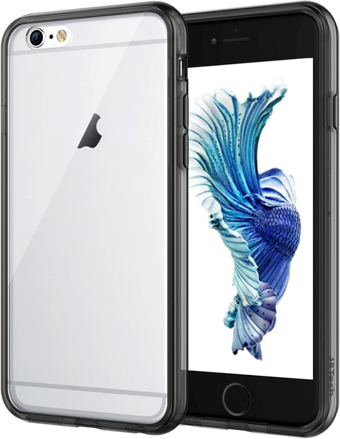 JETech Case for iPhone 6 Plus and iPhone 6s Plus 5.5-Inch, Non-Yellowing Shockproof Phone Bumper Cover, Anti-Scratch Clear Back (Black)...