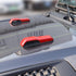 CheroCar JL JT Engine Hood Hinge Cover Decoration Cover Stickers Exterior Accessories for Jeep Wrangler JL 2018-2021, for 2020-2021Jeep Gladiator ...
