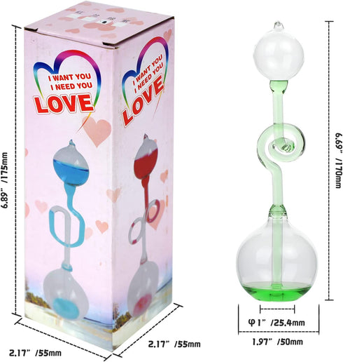 Office Thinking Hand Boiler, Glass Science Energy Transfer, Children Science Experiment, Thermometer Spiral Glass Science Energy Museum Toy Gifts ...