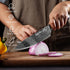 Chef Knife, Professional 8 Inch Kitchen Knife, High Carbon German Steel Ultra Sharp Knife with Ergonomic Handle, Japanese Chef's Knife Suit for Co...