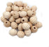30pcs 20mm Unfinished Wood Threaded Wooden Spacer Loose Honeycomb Round Beehive Beads Home Decoration Accessories DIY Wood Crafts Accessories (Hon...