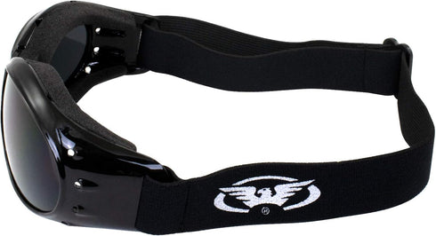 Global Vision Red Baron Motorcycle Aviator Dirt Bike 2 Goggles For Day and Night Super Dark and Clear Mirror Lenses...